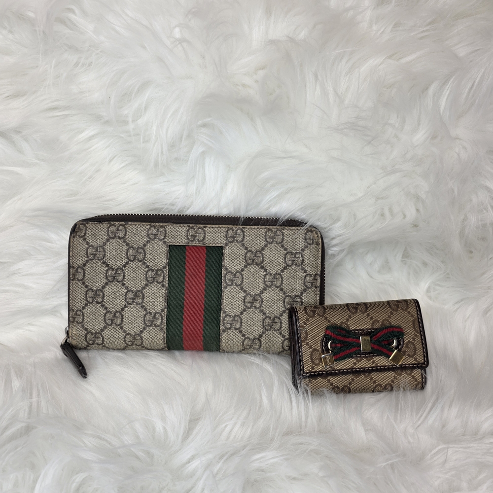 Gucci Sherryline 3 Pc Set. Boston Bag, Wallet, and Keyholder Card Case. - Picture 8 of 12